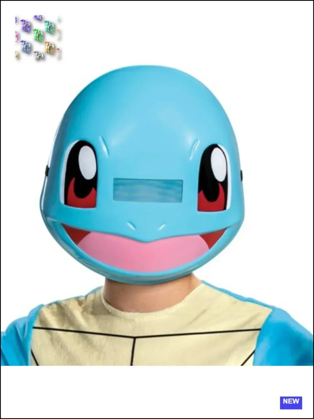 Pokemon Squirtle Kids Costume Medium 7-8 Jumpsuit Mask Halloween Dress Up
